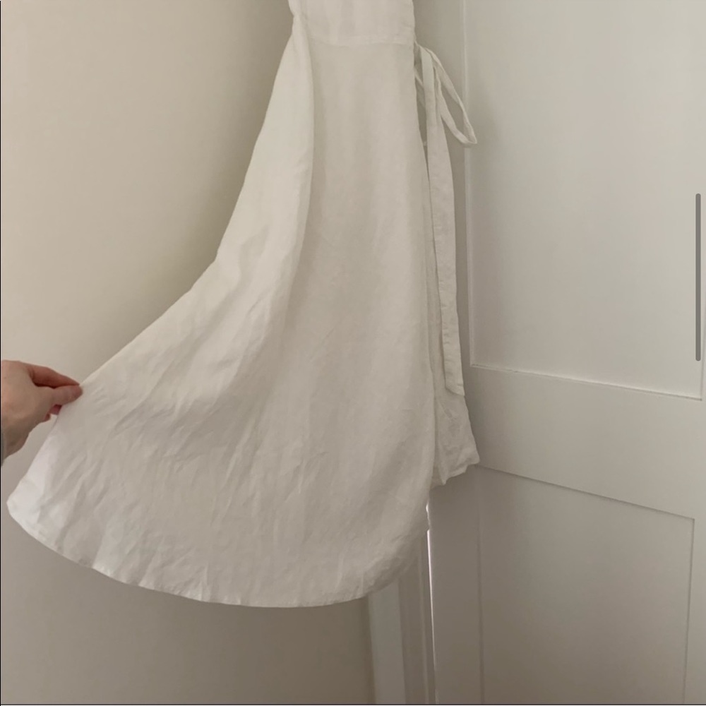 New Ralph Lauren Linen Maxi White Long Dress - Picture 8 of 13